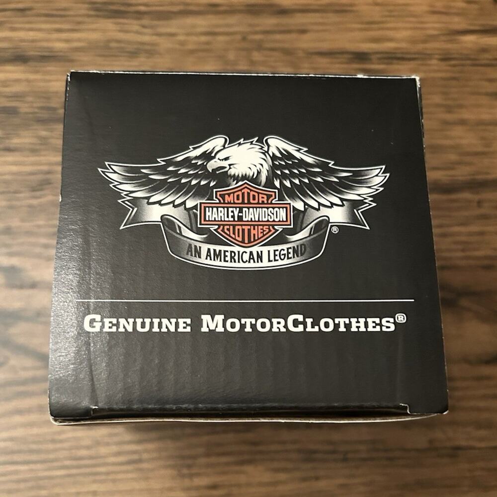 Harley-Davidson 2011 Ceramic Santa Bell Christmas Ornament Boxed Collectible